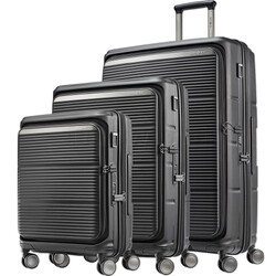 Samsonite Paralux Hardside Suitcase Set of 3 Black 56523, 56525, 57872 with FREE Digital Luggage Scale 12775