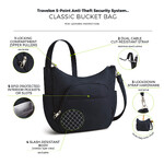 Travelon Classic Anti-Theft Bucket Crossbody Bag Midnight 42757 - 8
