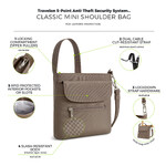 Travelon Classic Anti-Theft Mini Shoulder Bag Hazelnut 42459 - 8