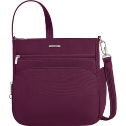 Travelon Classic Anti-Theft North/South Crossbody Bag Burgundy 43310