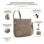 Travelon Classic Anti-Theft North/South Crossbody Bag Hazelnut 43310 - 8