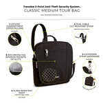 Travelon Classic Anti-Theft Tablet Tour Bag Black 42472 - 8
