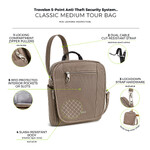 Travelon Classic Anti-Theft Tablet Tour Bag Hazelnut 42472 - 8