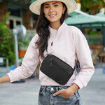 Travelon Metro Anti-Theft Convertible Crossbody Waist Bag Gray Heather 43416 - 4