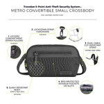 Travelon Metro Anti-Theft Convertible Crossbody Waist Bag Gray Heather 43416 - 6
