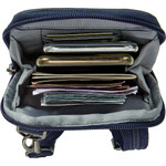 Travelon Metro Anti-Theft Stadium Mini Crossbody Bag Navy Heather 43417 - 3