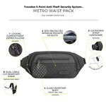 Travelon Metro Anti-Theft Waist Pack Gray Heather 43418 - 6