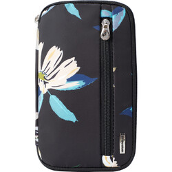 Travelon RFID Blocking Family Passport Wallet Midnight Floral 43705