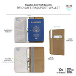 Travelon RFID Blocking Flap Passport Holder Latte 43703 - 8