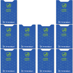Travelon RFID Blocking Set of 10 Card Sleeves Cobalt 13701