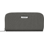 Travelon RFID Blocking Single Zip Wallet Smoke 43398