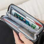Travelon RFID Blocking Single Zip Wallet Smoke 43398 - 4