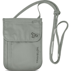 Travelon RFID Blocking Undergarment Neck Pouch Gray 12998