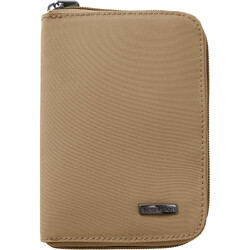 Travelon RFID Blocking Zip Passport Wallet Latte 43401