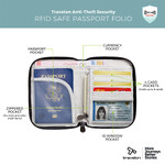 Travelon RFID Blocking Zip Passport Wallet Ocean 43401 - 5