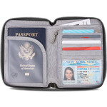 Travelon RFID Blocking Zip Passport Wallet Smoke 43401 - 2