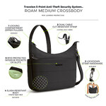 Travelon Roam Anti-Theft Medium Crossbody Bag Black 43677 - 8