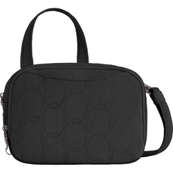 Travelon Runways Anti-Theft Double Compartment Crossbody Bag Black 43714
