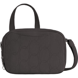 Travelon Runways Anti-Theft Double Compartment Crossbody Bag Smoke 43714