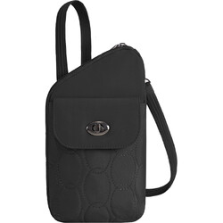 Travelon Runways Anti-Theft Slim Asymmetric Crossbody Bag Black 43712