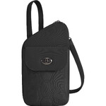 Travelon Runways Anti-Theft Slim Asymmetric Crossbody Bag Black 43712