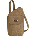 Travelon Runways Anti-Theft Slim Asymmetric Crossbody Bag Latte 43712