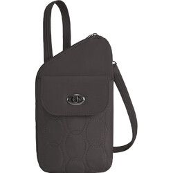 Travelon Runways Anti-Theft Slim Asymmetric Crossbody Bag Smoke 43712