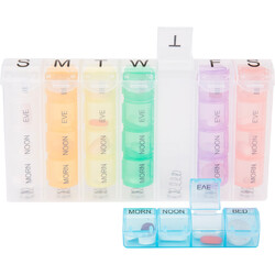 Travelon Travel Accessories 7 Day Pill Organizer Brights 12226