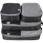 Travelon Travel Accessories Set of 4 Packing Cubes Black 43440
