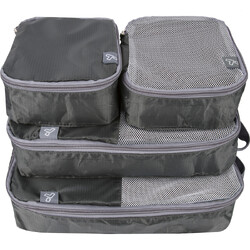 Travelon Travel Accessories Set of 4 Packing Cubes Charcoal 43440