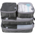 Travelon Travel Accessories Set of 4 Packing Cubes Charcoal 43440 - 1