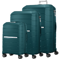 Samsonite Oc2lite Hardside Suitcase Set of 3 Emerald Green 27395, 27397, 27398 with FREE Digital Luggage Scale 12775
