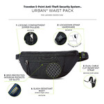 Travelon Urban Anti-Theft Waist Pack Black 43557 - 6