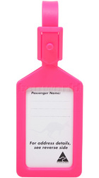 Airport Plastic Luggage Tag Pink 25568