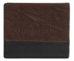 Cellini Men's Aston RFID Blocking Double Leather Wallet Brown MH206 - 1