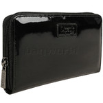 Lipault Plume Vinyl Zip Around Wallet Black 77821 - 1