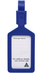 Airport Plastic Luggage Tag Blue 25568