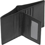 Cellini Men's Shelby RFID Blocking Flap Leather Wallet Black MH200 - 4