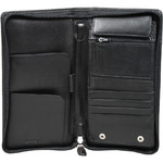 Artex Top Flight Leather Passport Wallet Black 40814 - 2