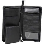 Artex Top Flight Leather Passport Wallet Black 40814 - 3