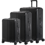 Samsonite Lite-Box ALU Hardside Suitcase Set of 3 Black 22705, 22706, 22707 with FREE Digital Luggage Scale 12775