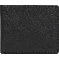 Cellini Men's Shelby RFID Blocking Double Leather Wallet Black MH202