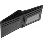 Cellini Men's Shelby RFID Blocking Double Leather Wallet Black MH202 - 3