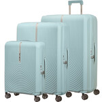 Samsonite Hi-Fi Hardside Suitcase Set of 3 Sky Blue 32800, 32802, 32803 with FREE Memory Foam Pillow 21244