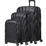 Samsonite C-Lite Hardside Suitcase Set of 3 Black 34679, 22860, 22862 with FREE Digital Luggage Scale 12775