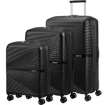 American Tourister Airconic Hardside Suitcase Set of 3 Onyx Black 28186, 28187, 28188 with FREE Digital Luggage Scale 12775