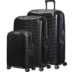 Samsonite Proxis Hardside Suitcase Set of 3 Black 26035, 26042, 26043 with FREE Digital Luggage Scale 12775