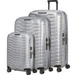 Samsonite Proxis Hardside Suitcase Set of 3 Silver 26035, 26042, 26043 with FREE Digital Luggage Scale 12775