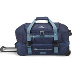 High Sierra Fairlead Small/Cabin 55cm Drop Bottom Wheel Duffel Navy 38037 - 4