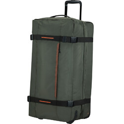 American Tourister Urban Track Large 78cm Drop Bottom Wheel Duffel Dark Khaki 43165